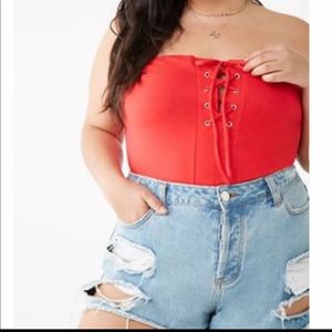 NWT- FOREVER 21 Lace Bodysuit